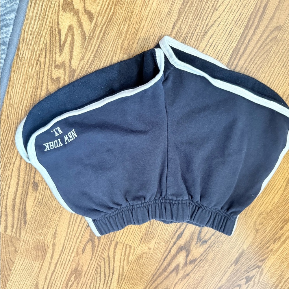 Black and White Sweat Shorts